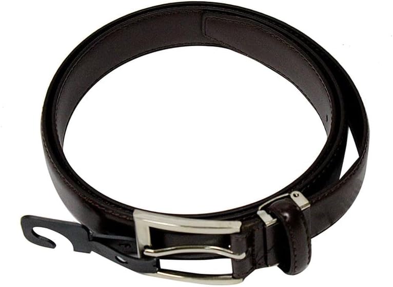 DAISO Side Stitched Leather Belt in Brown - Image 2